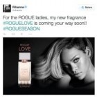 Rihanna montre la première image d’un parfum appelé Rogue Love