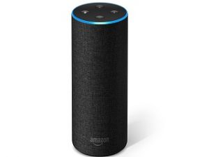 Echo, l enceinte connectee d Amazon activee par l assistant vocal Alexa 