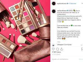 Sananas et Sephora, la youtubeuse francaise concoit une collection de makeup pour la griffe de cosmetiques