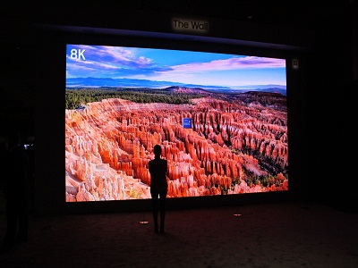 Le « Wall Luxury » de Samsung a été présenté au Consumer Electronics Show © Glenn Chapman / AFP