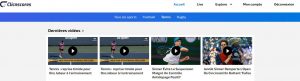 Des vidéos de ClicnScores sur le tennis