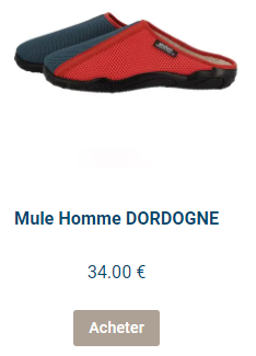 Mules homme bleu blanc rouge 